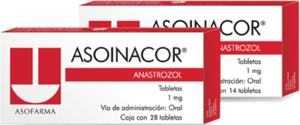 Anastrazol Asoinacor 28 comprimidos 1 mg Asofarma
